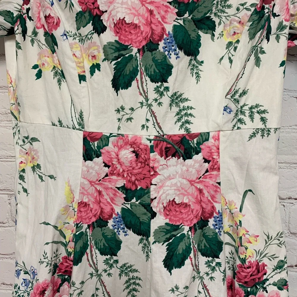 Vintage Handmade Laura Ashley Floral Fabric Dress Size S 34” - Picture 3 of 5